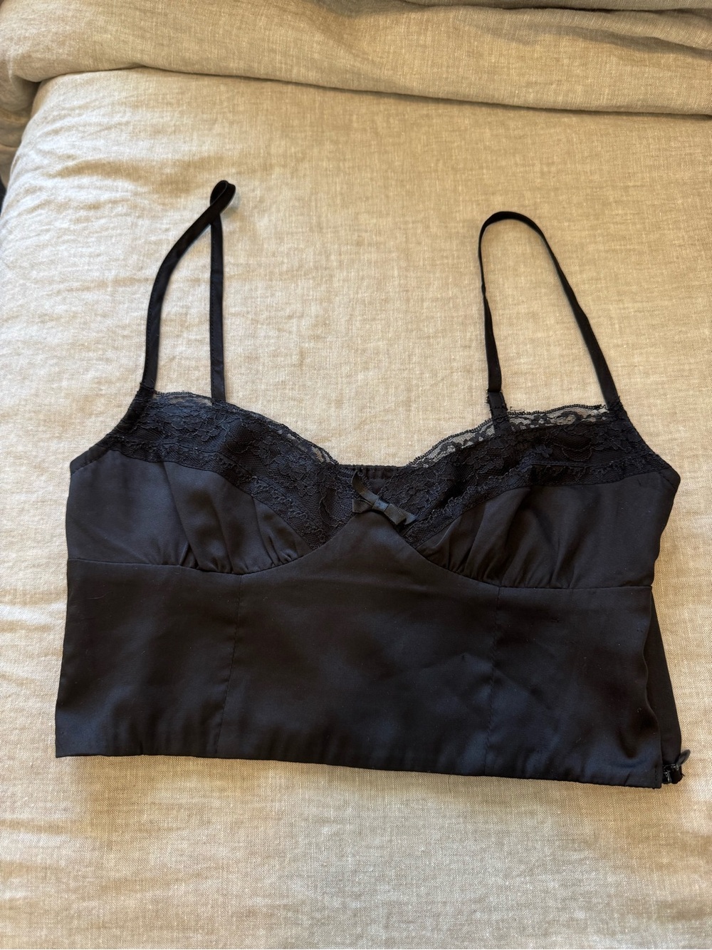 Princess Polly Black Lacy Bra Top